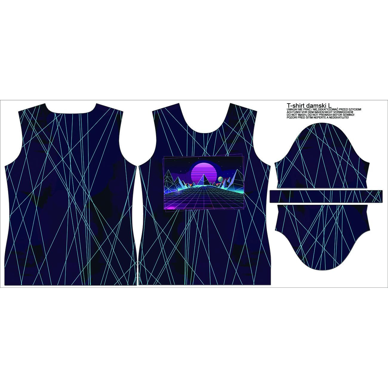 DAMEN T-SHIRT - NEON GALAXY MS.12 - Nähset