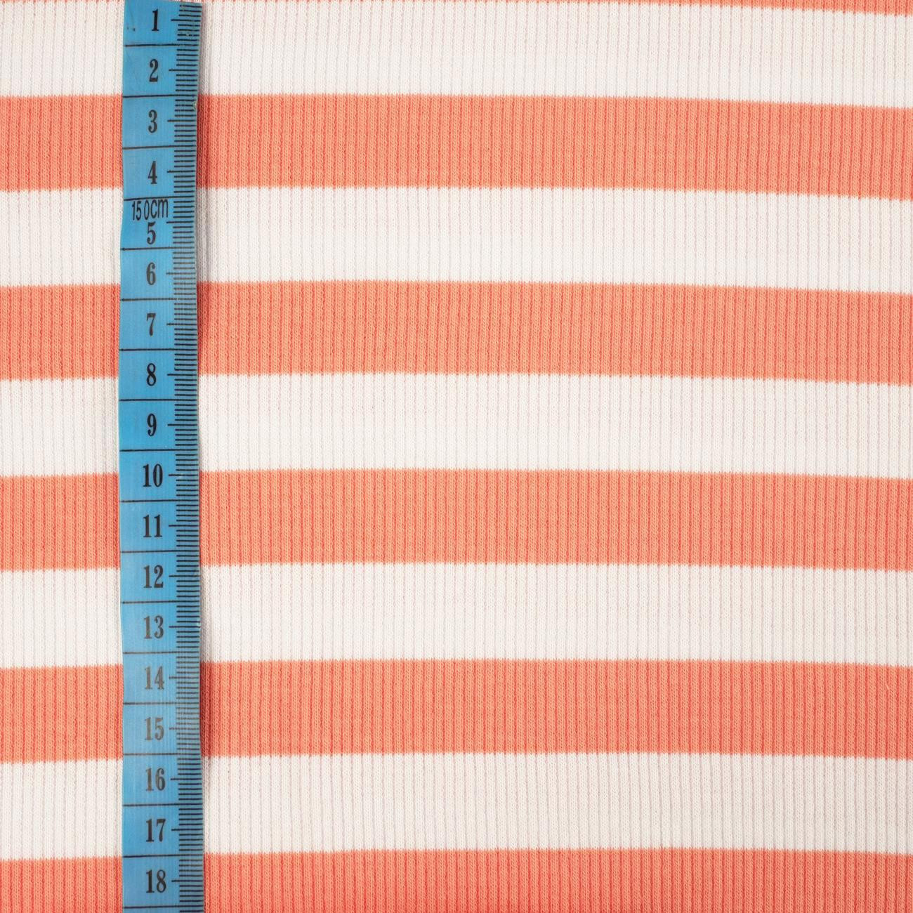 STREIFEN / D-172 PEACH FUZZ - Strickware gerippt