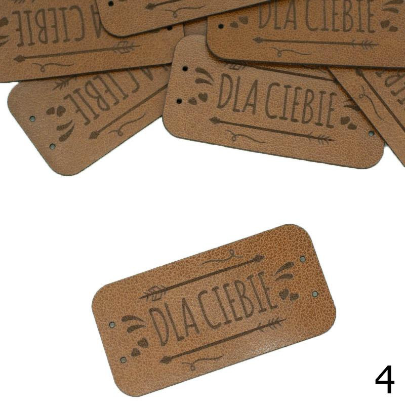 Label „DLA CIEBIE'' 2,5x5 cm - Farben nach Wahl / Farben nach Wahl