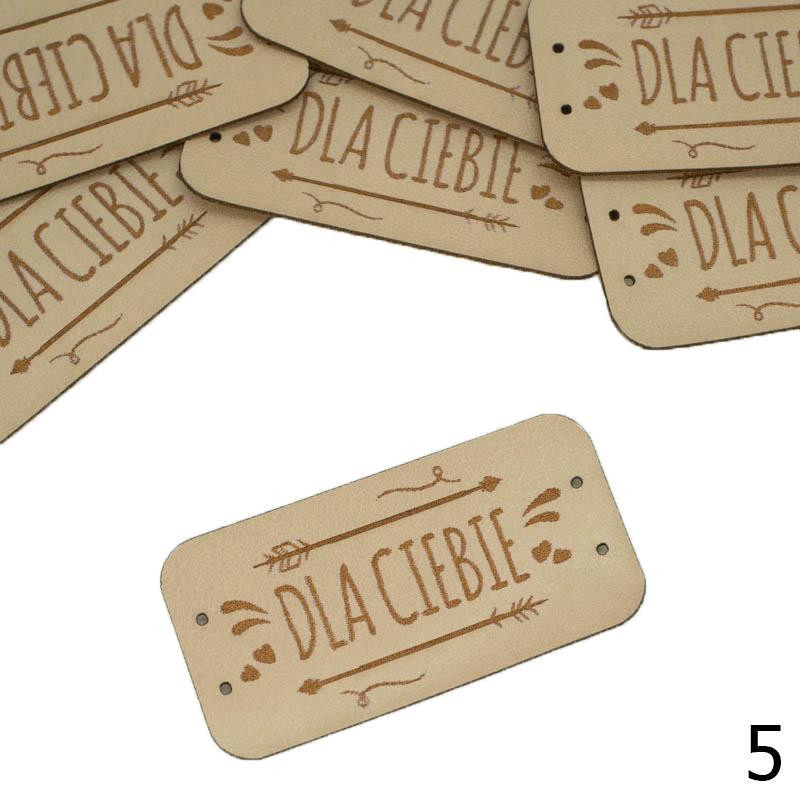 Label „DLA CIEBIE'' 2,5x5 cm - Farben nach Wahl / Farben nach Wahl