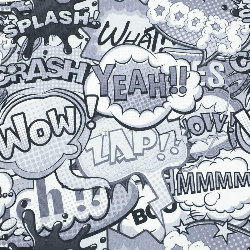 COMICS (schwarz-weiß) - Wasserabweisende Webware