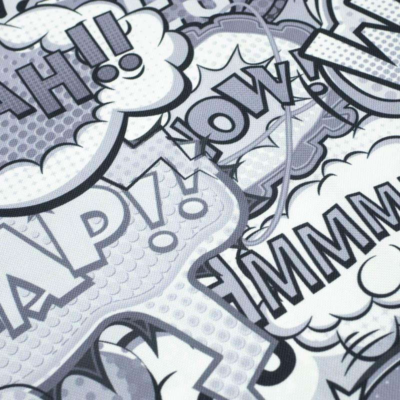COMICS (schwarz-weiß) - Wasserabweisende Webware
