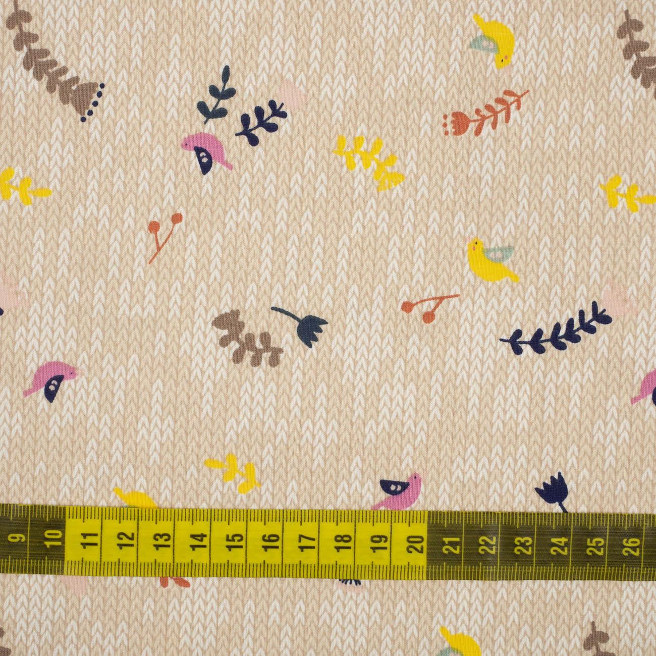 VÖGEL UND ZWEIGE / Fischgrat - Single Jersey TE210