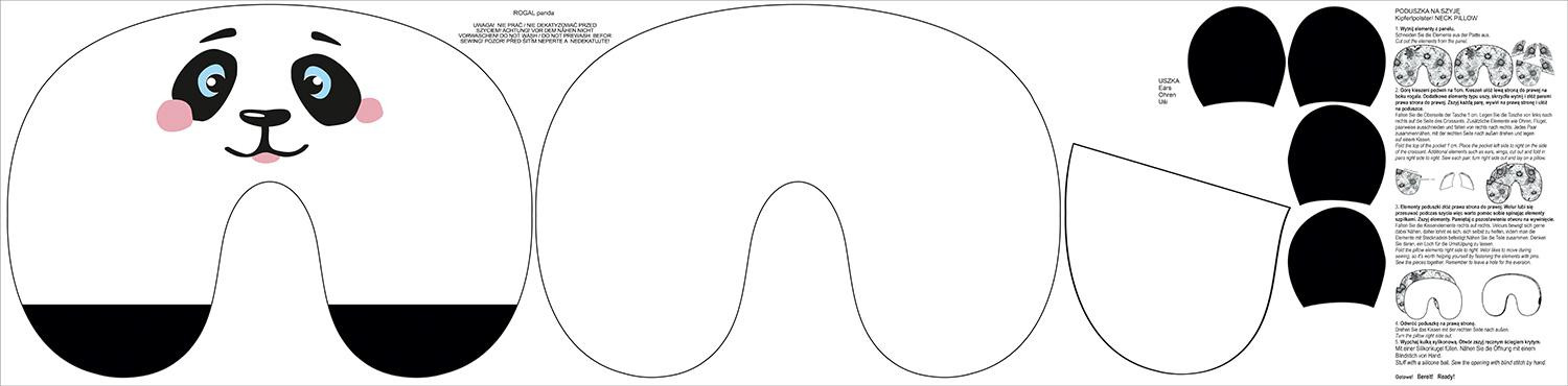 NACKENPOLSTER - PANDABÄR AMELIE - Nähset