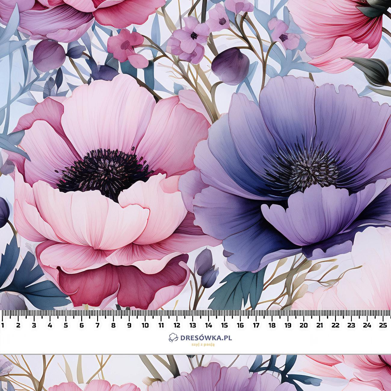 PASTEL FLOWERS WZ.17 - Baumwoll Musselin