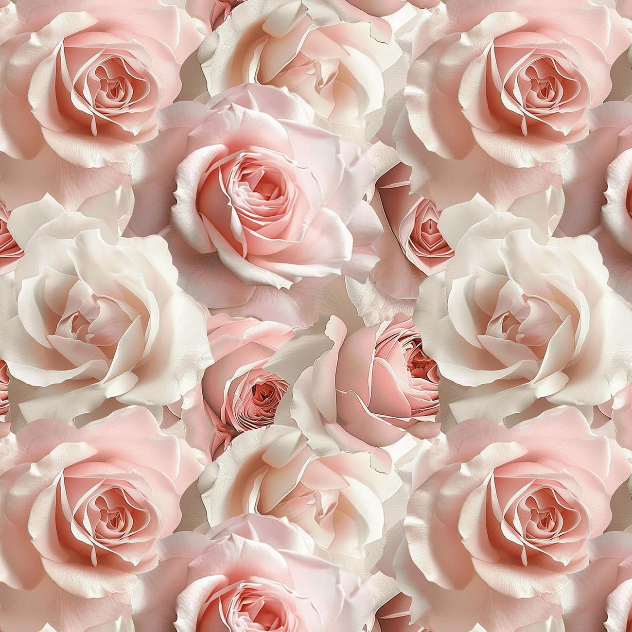 PASTEL FLOWERS WZ.7 - Baumwoll Webware