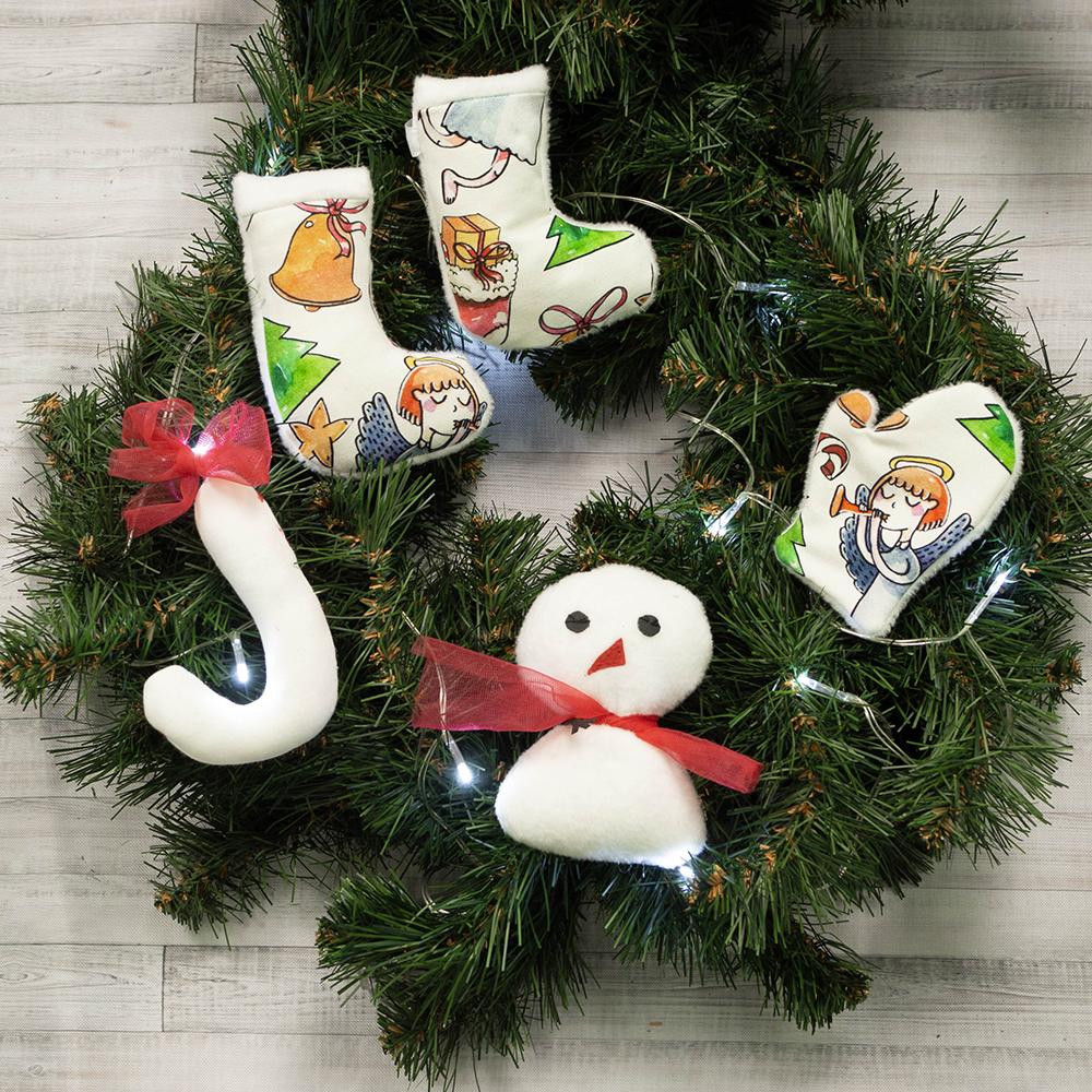 Winterbeutel  + Papiermuster für Weihnachtsdekorationen 
