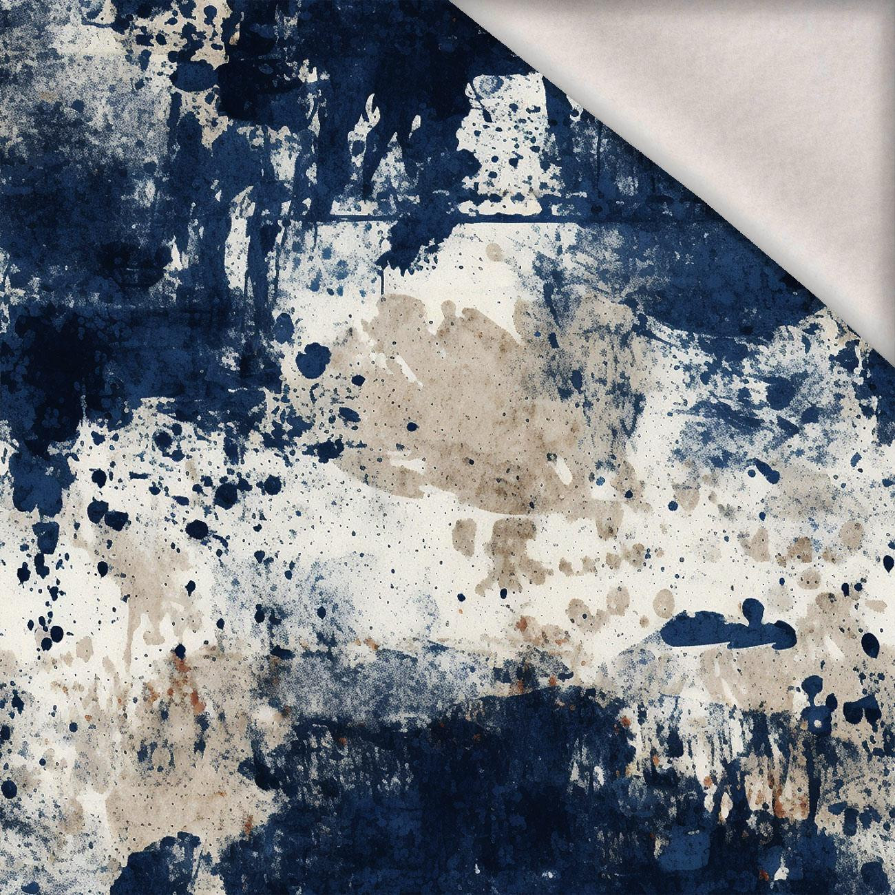 NAVY GRUNGE wz. 7 - Wintersweat angeraut mit Elastan ITY