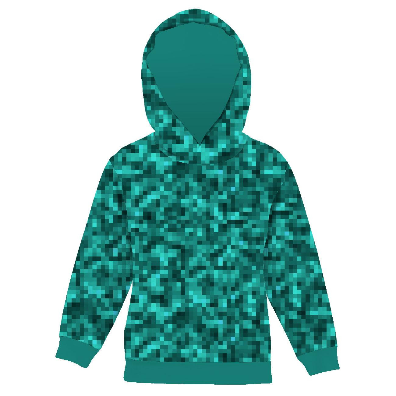 KINDER HOODIE (ALEX) - PIXEL MS.2 / marine - Nähset