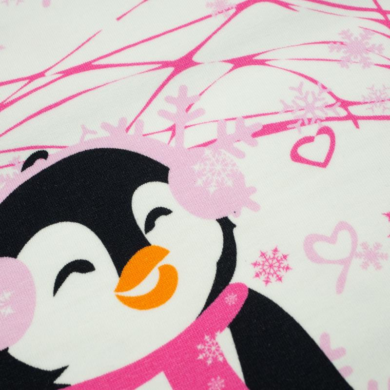 PINGUIN 2.0 / fuchsie M (50cm x 60cm) - Paneel Single Jersey TE210