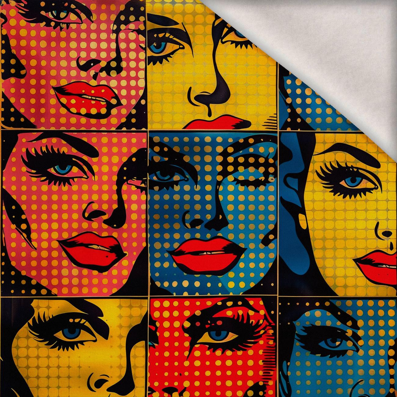 RETRO COMICS M.10 - Wintersweat angeraut mit Elastan ITY