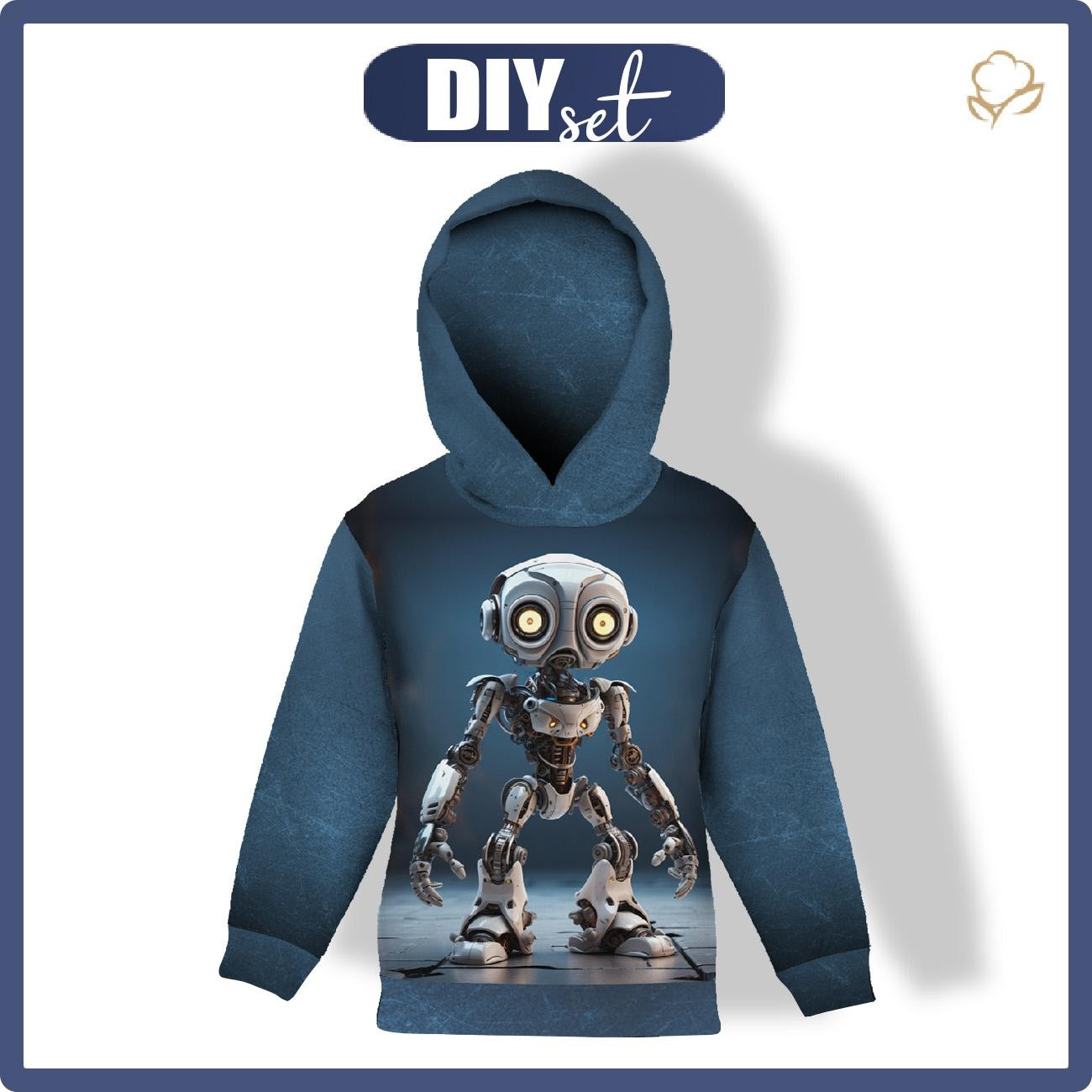 KINDER HOODIE (ALEX) - ROBOT wz.3 - Nähset