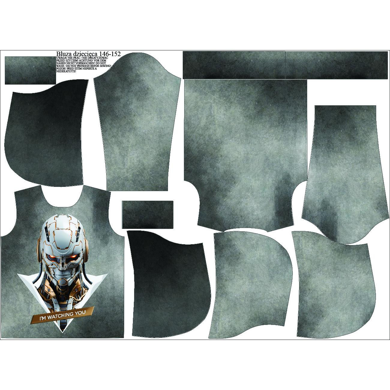 KINDER HOODIE (ALEX) - ROBOT wz.4 - Nähset