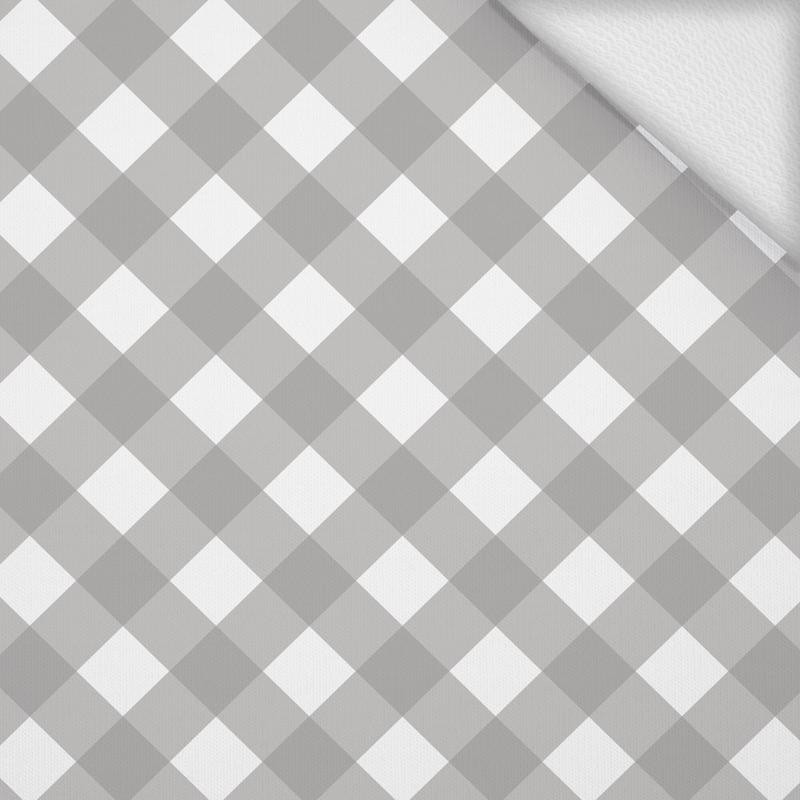 DIAGONALES KARO / grau -  Sommersweat