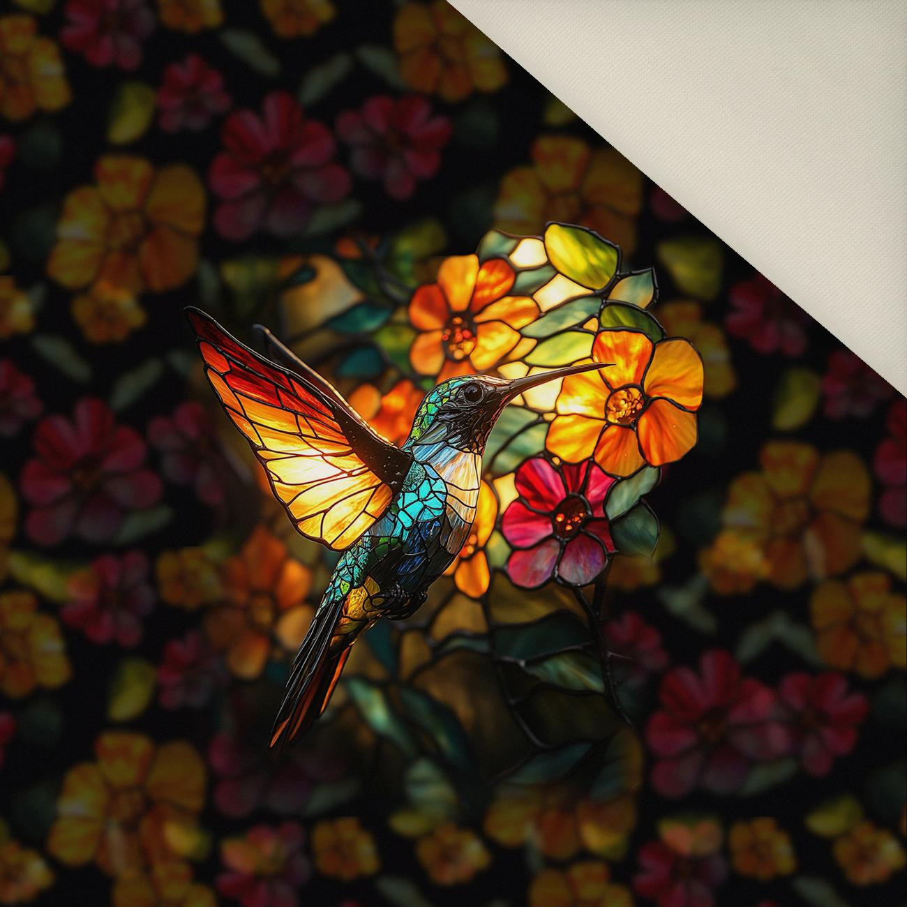 STAINED GLASS WZ.8 - Panel (60cm x 50cm)  Polster- Velours