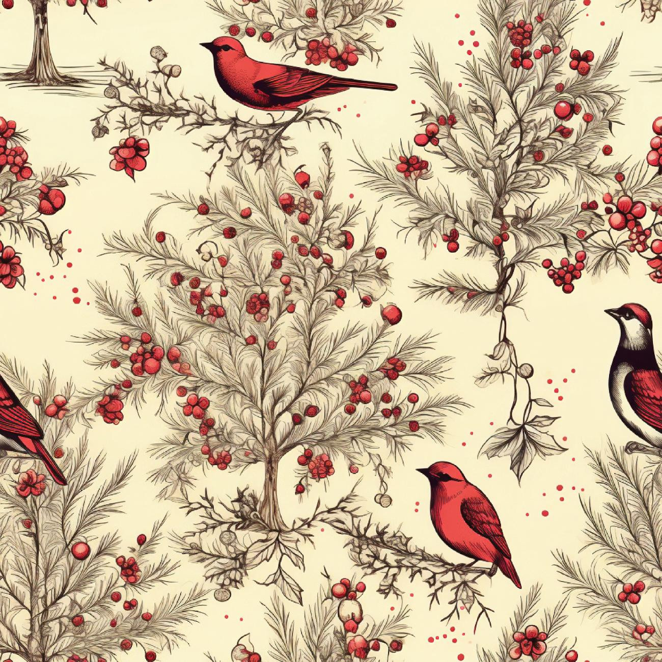 Vintage Christmas wz.10 - Krepp