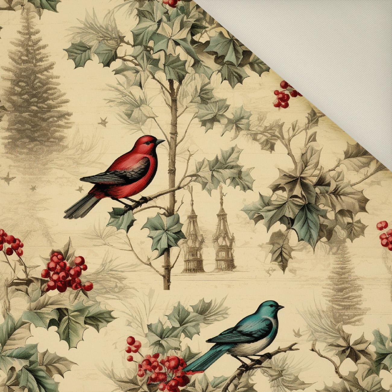 Vintage Christmas wz.12- Polster- Velours