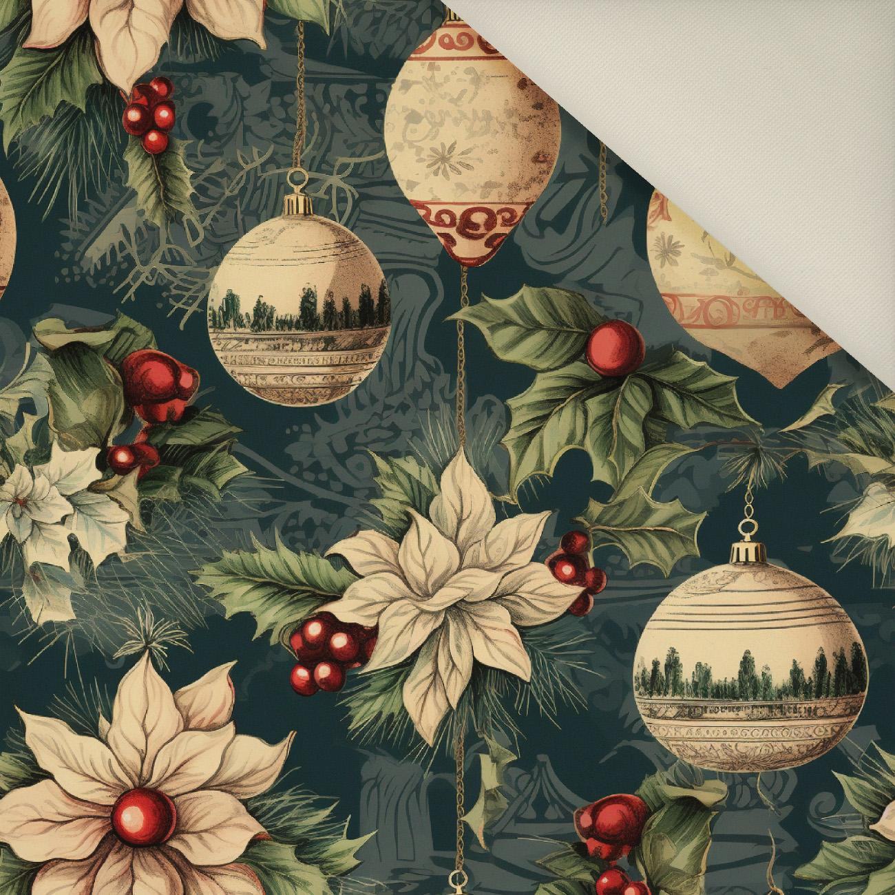 Vintage Christmas wz.9- Polster- Velours