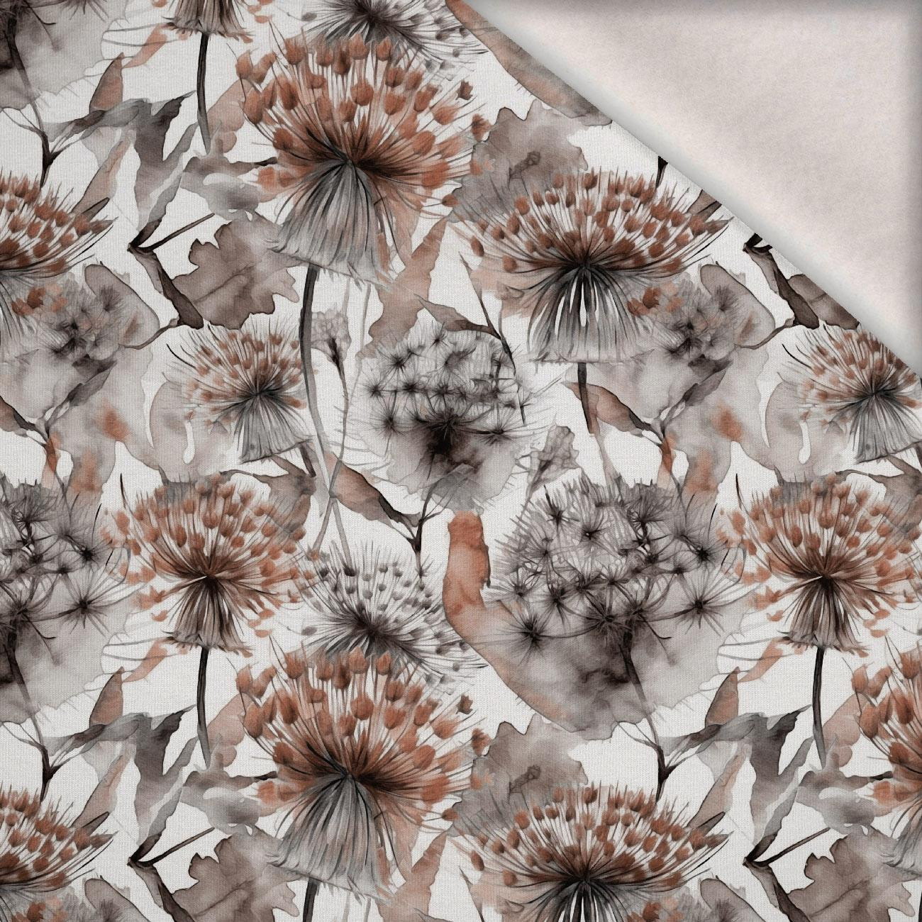 DANDELION / Mocha Mousse - Wintersweat angeraut mit Elastan ITY
