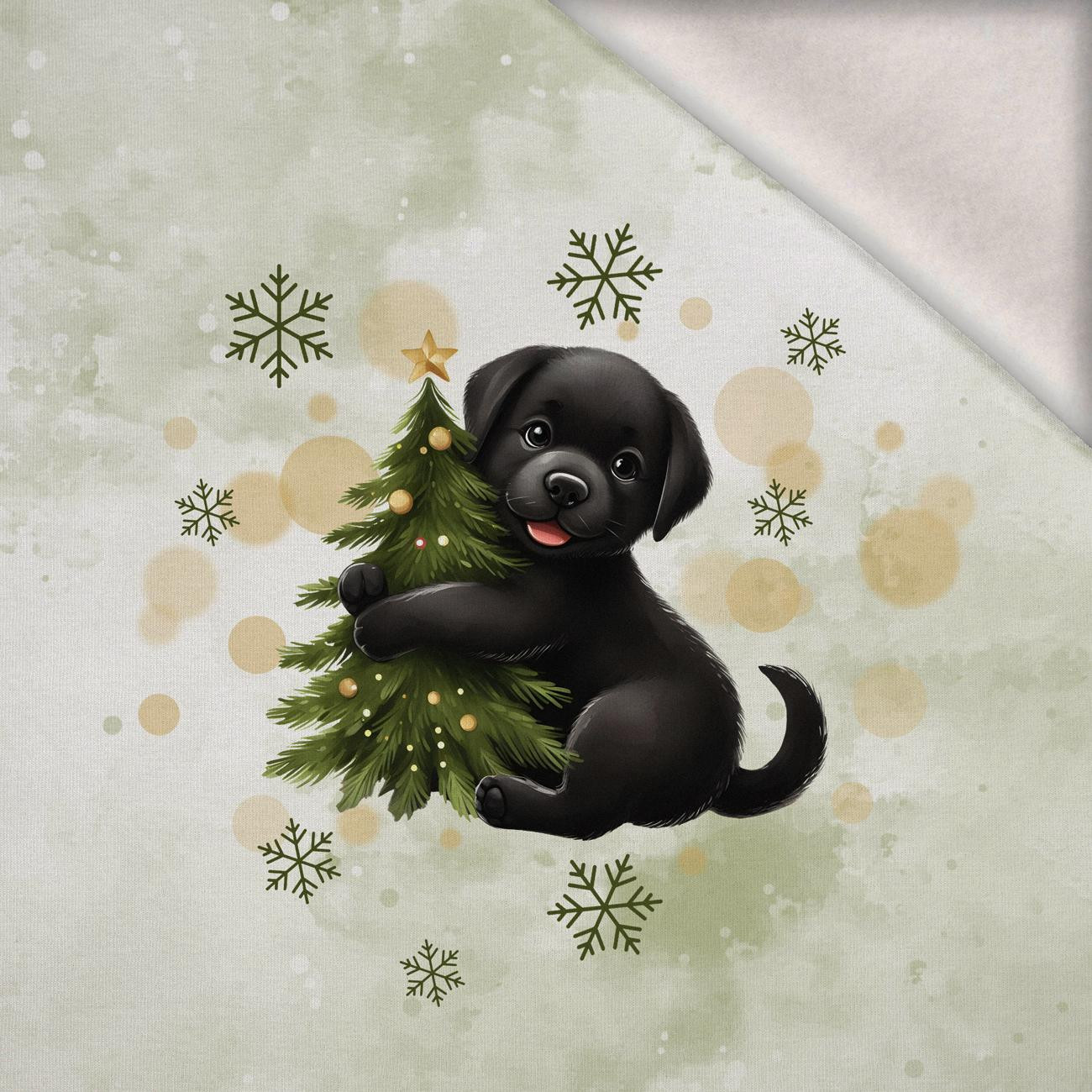 WINTER ANIMALS wz.10 - panel (60cm x 50cm) Wintersweat angeraut mit Elastan ITY