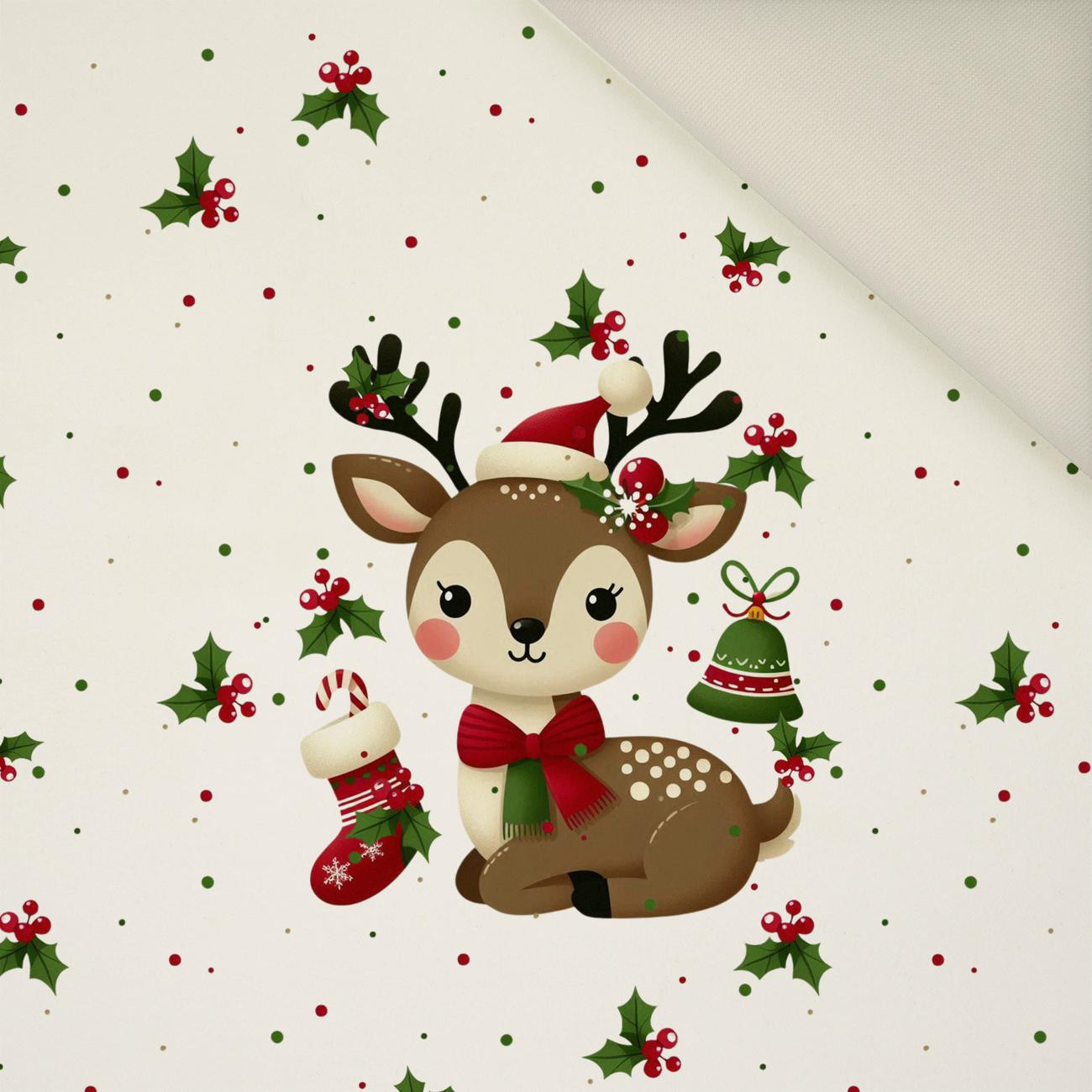 WINTER ANIMALS wz.13 - Panel (60cm x 50cm)  Polster- Velours