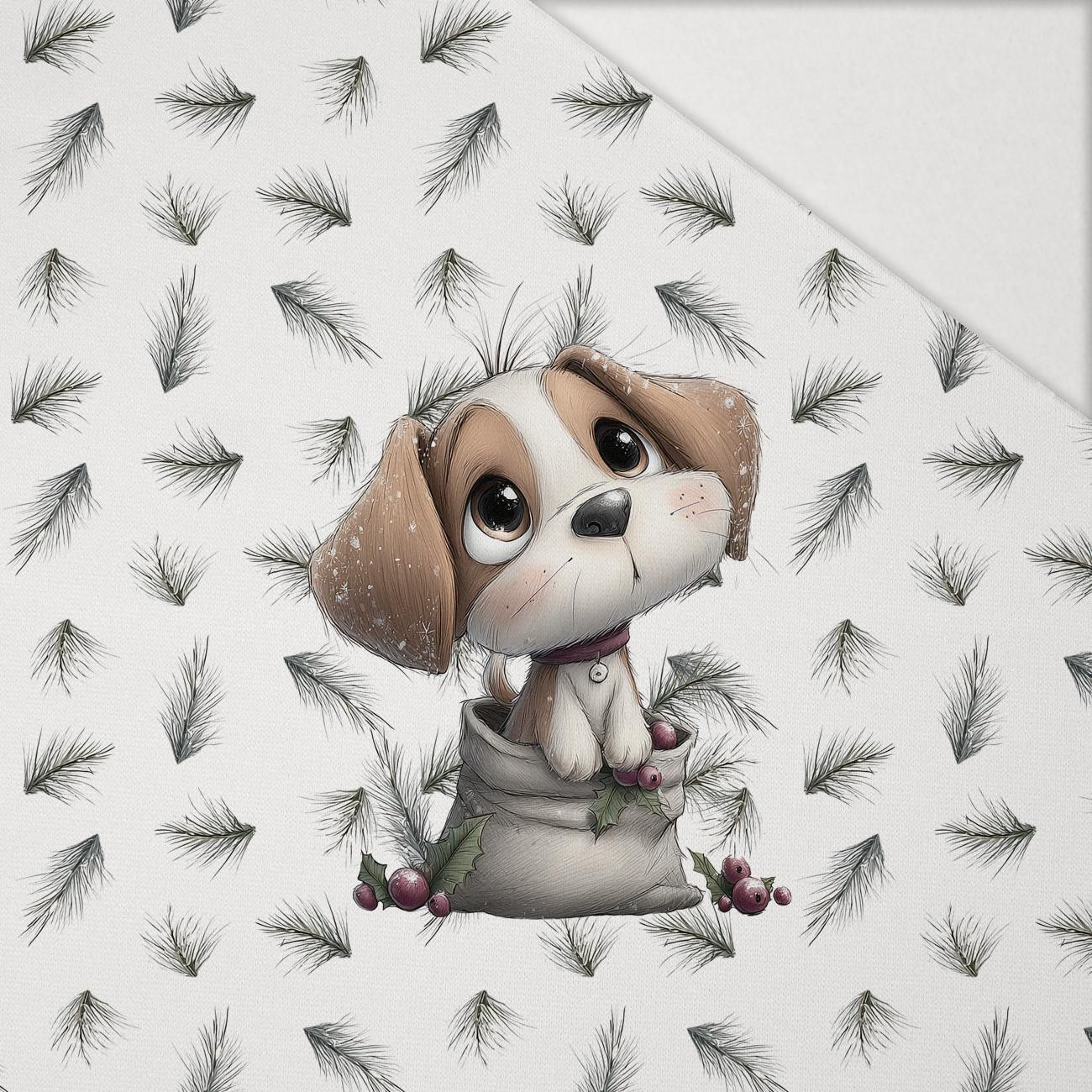 WINTER ANIMALS wz.20 - Paneel (60cm x 50cm) Hydrophober angerauter Wintersweat