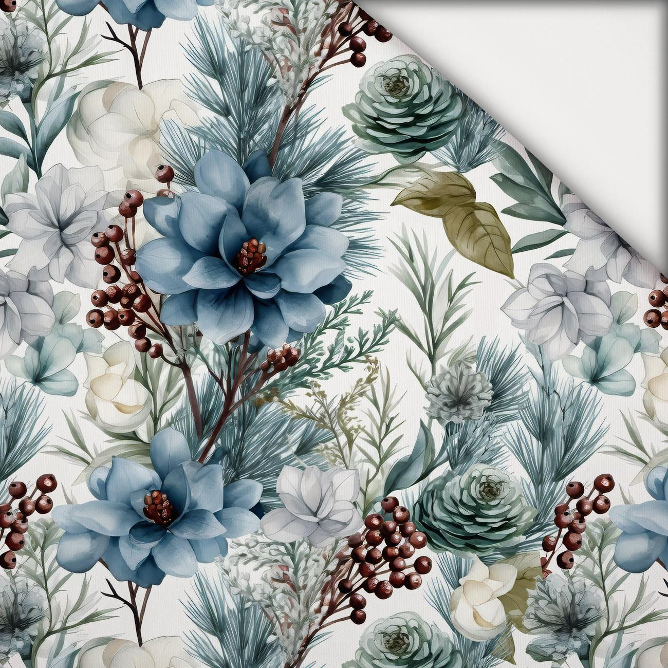 WINTER FLOWERS WZ.3 - leichte Maschenware angeraut