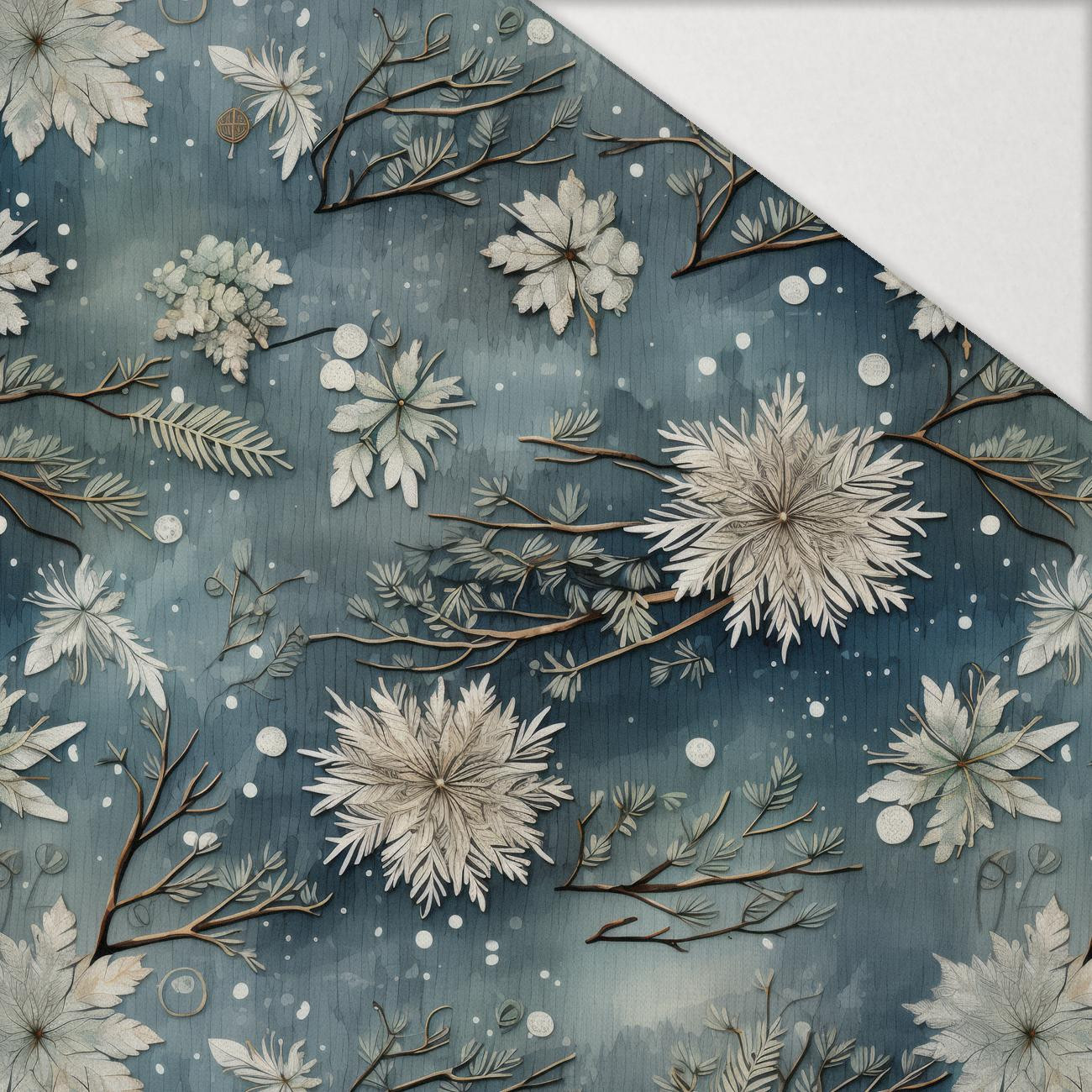 WINTER FLOWERS WZ.8 - Hydrophober angerauter Wintersweat