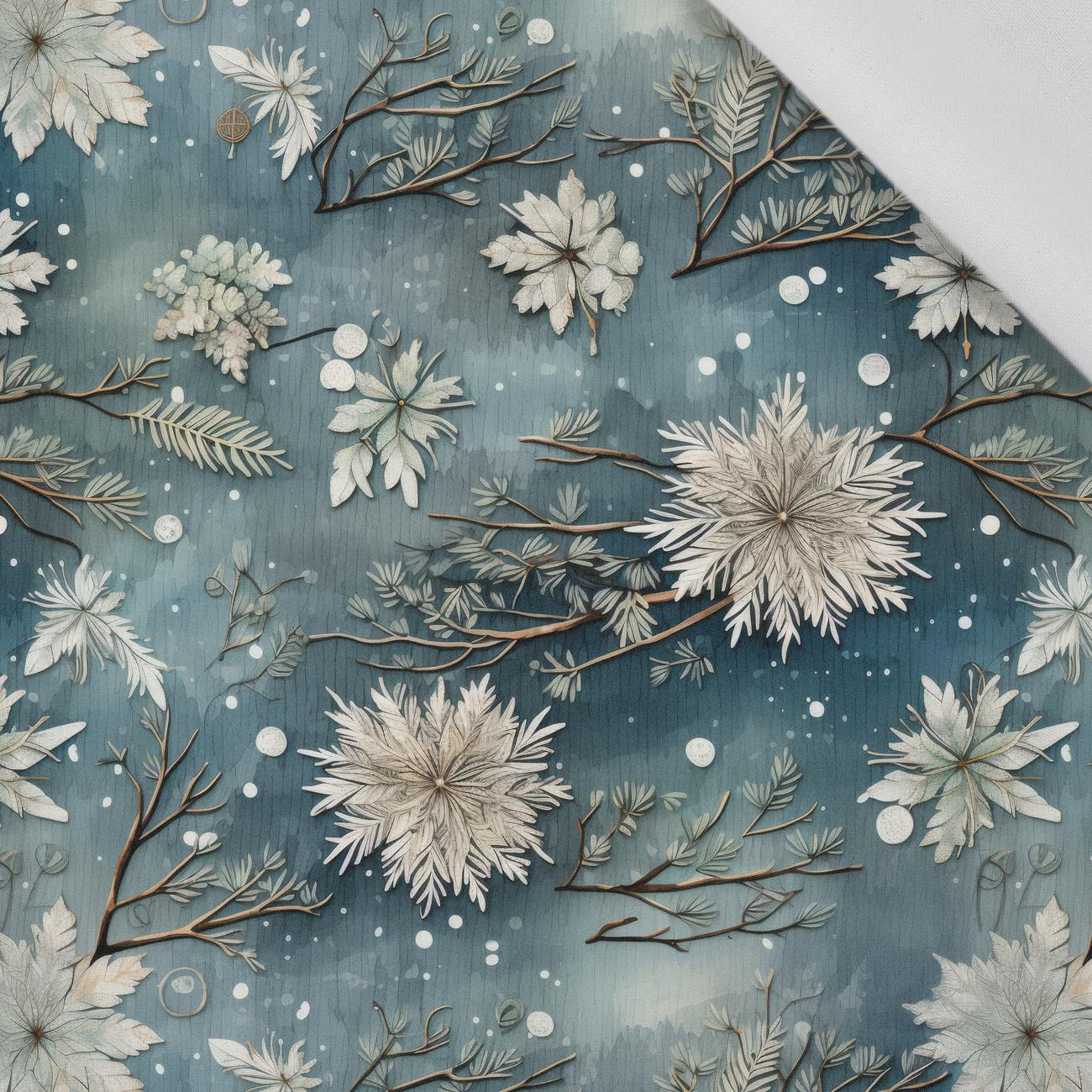 WINTER FLOWERS WZ.8 - Baumwoll Webware