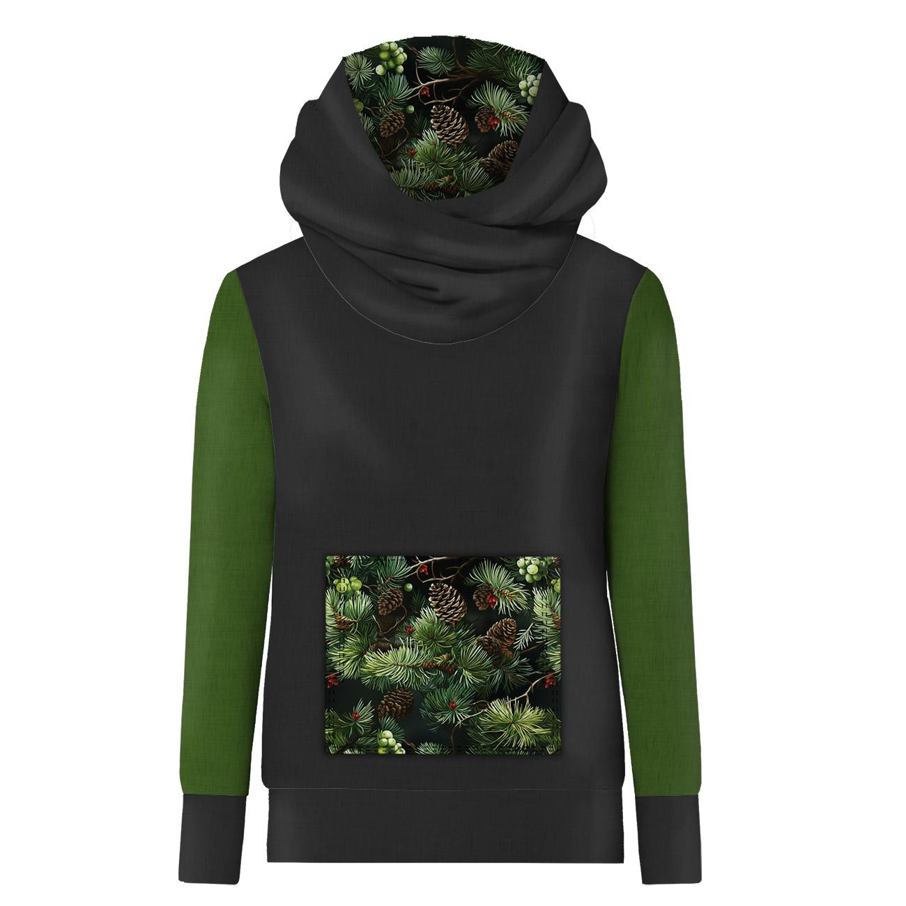 HYDROPHOBER HOODIE UNISEX - WINTER FOREST M. 1 - Nähset