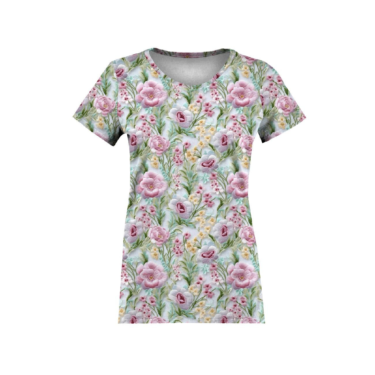 FLOWERS 3D M. 8- Polster- Velours