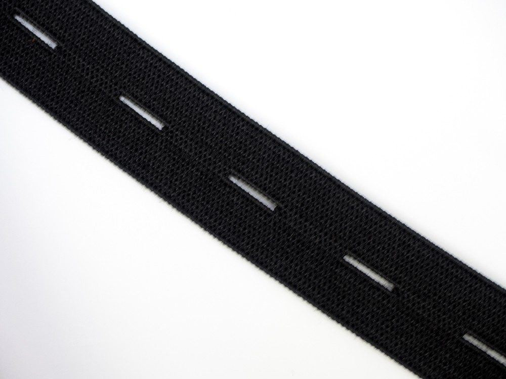 Lochgummi Breite - zwischen 20mm SCHWARZ