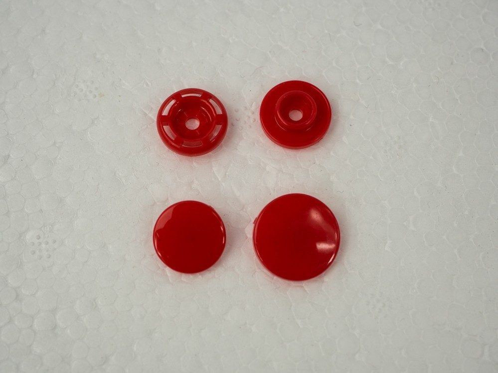 DRUCKKNÖPFE KAM 14 mm - rot 10 set