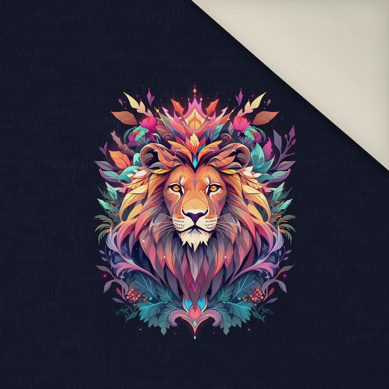 ANIMALS MANDALA wz.10 - Panel (60cm x 50cm)  Polster- Velours
