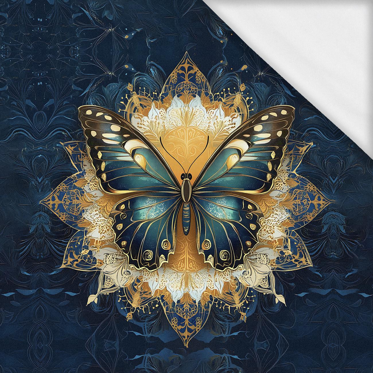 ANIMALS MANDALA wz.13 (butterfly) - panel (75cm x 80cm) - single jersey z elastanem ITY