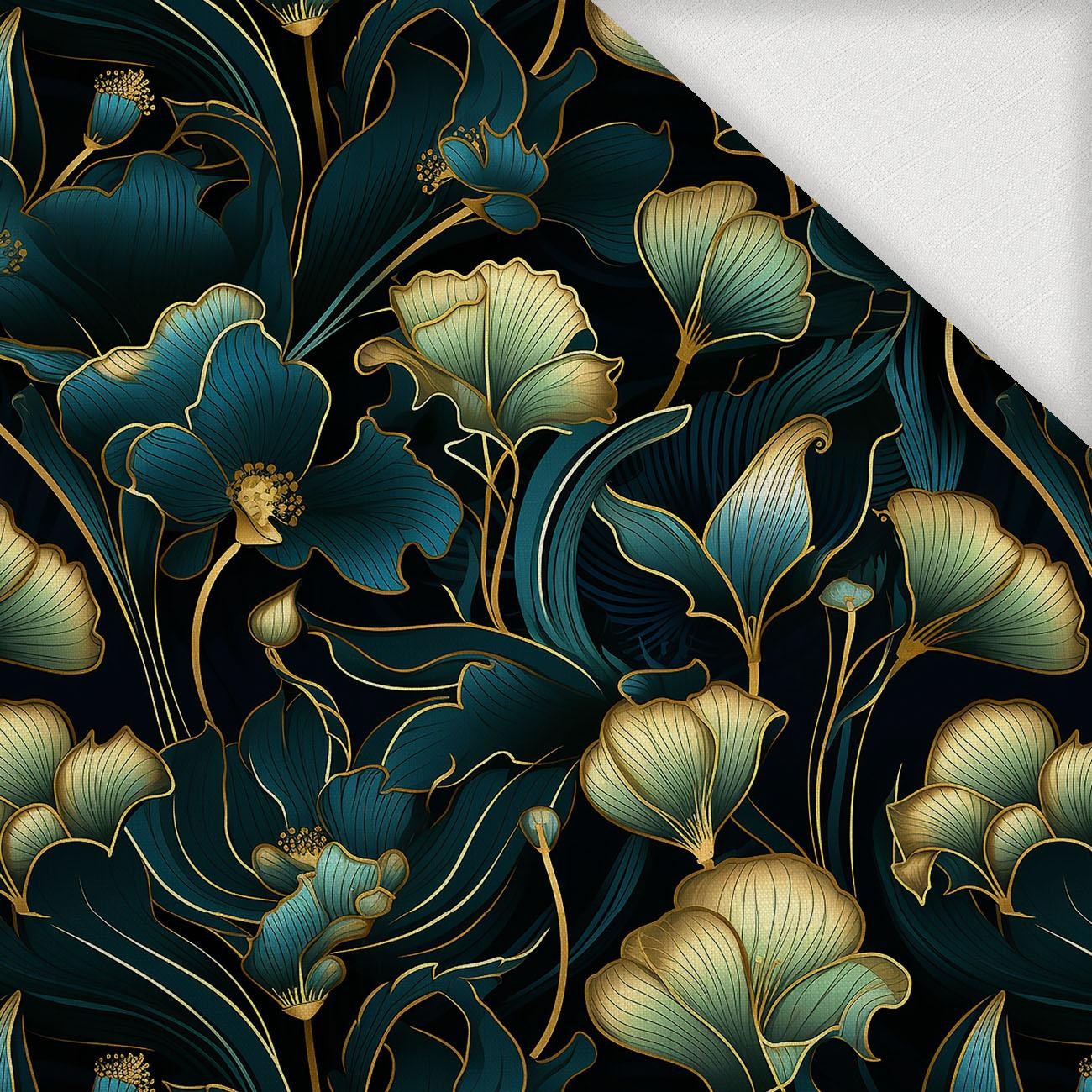 AUTUMN FLOWERS WZ.10 - Webware für Tischdecken