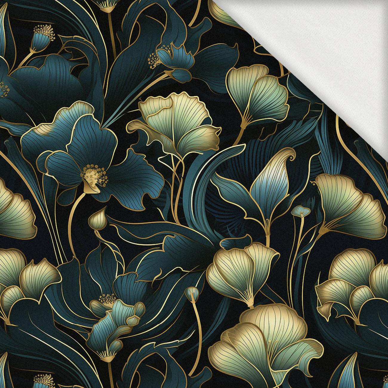 AUTUMN FLOWERS WZ.10 - leichte Maschenware angeraut