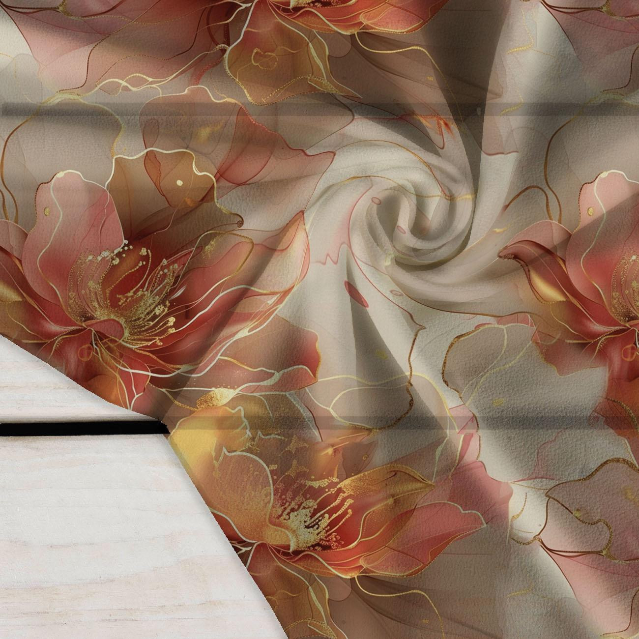 AUTUMN FLOWERS WZ.18 - Krepp