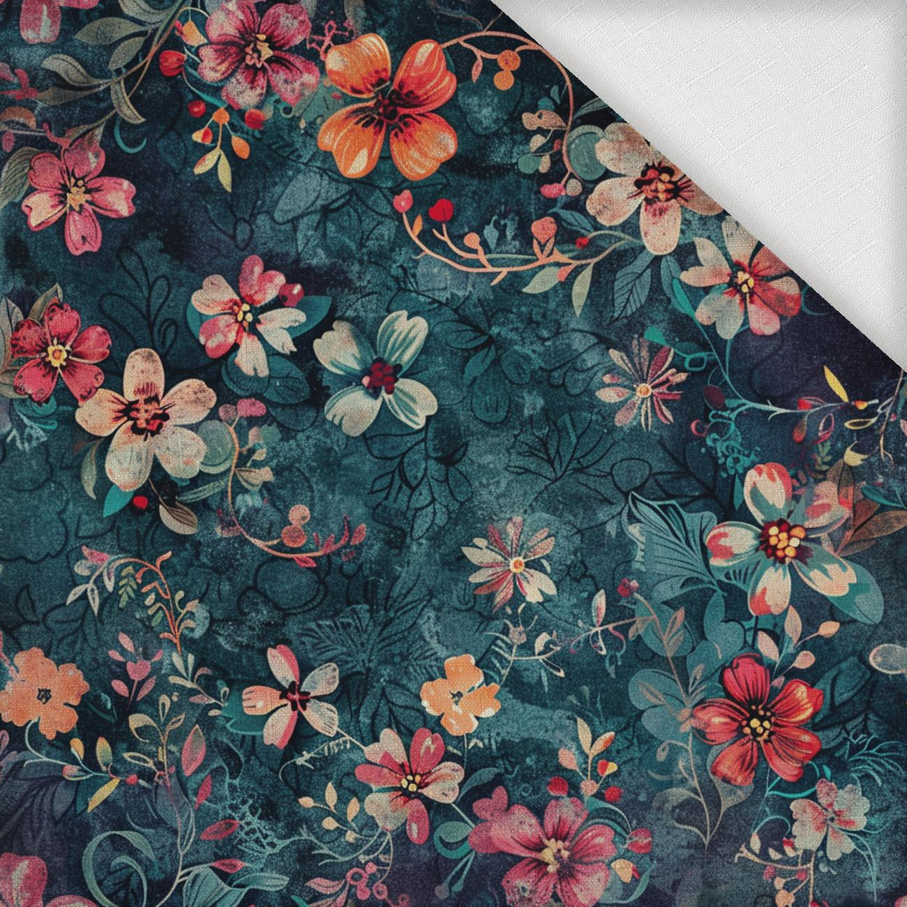 AUTUMN FLOWERS MS. 5 - Webware für Tischdecken