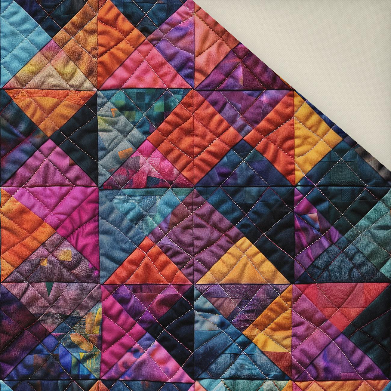 Batik Quilt wz.9- Polster- Velours