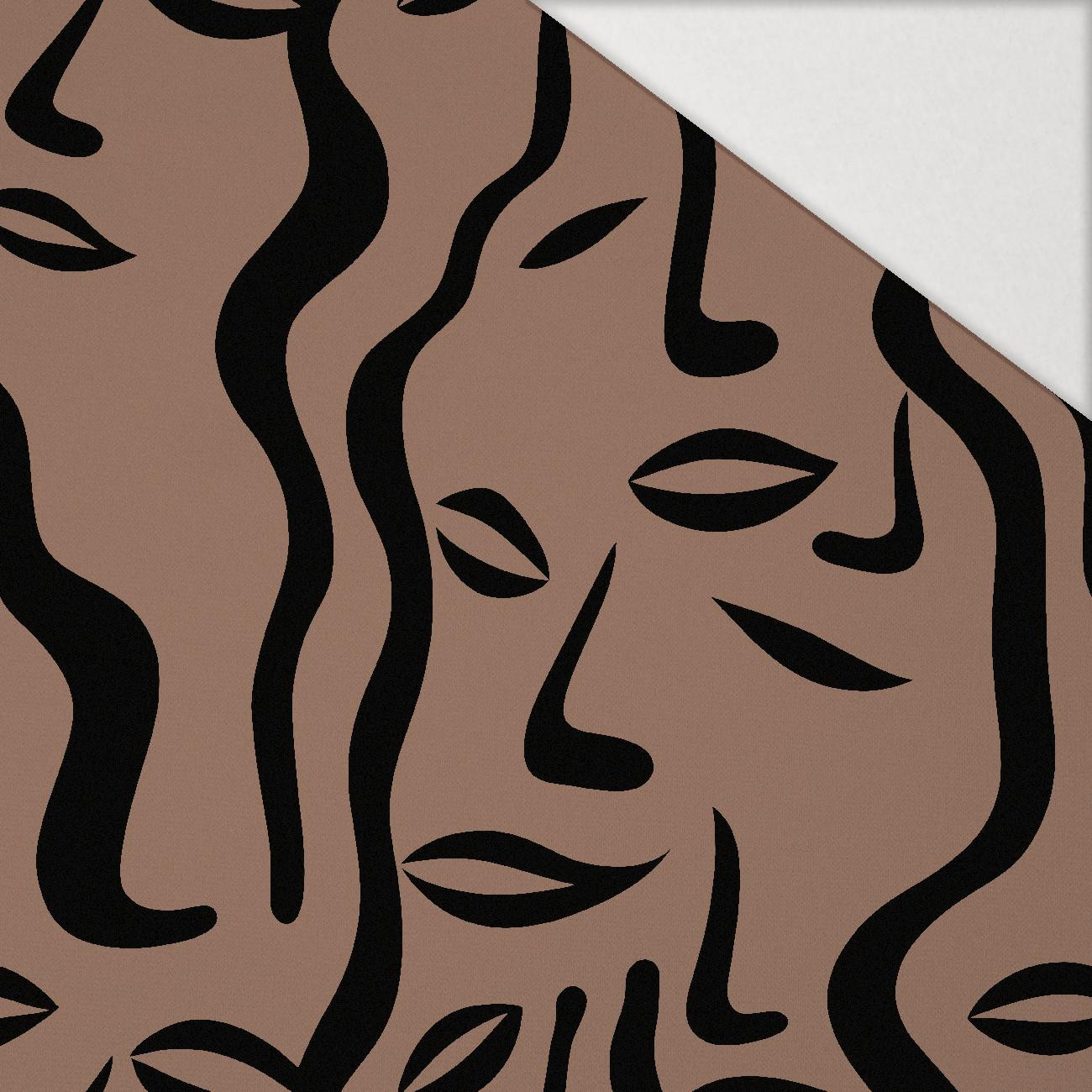 BOHO / Mocha Mousse - Hydrophober angerauter Wintersweat BOHO / Mocha Mousse - Hydrophober angerauter Wintersweat