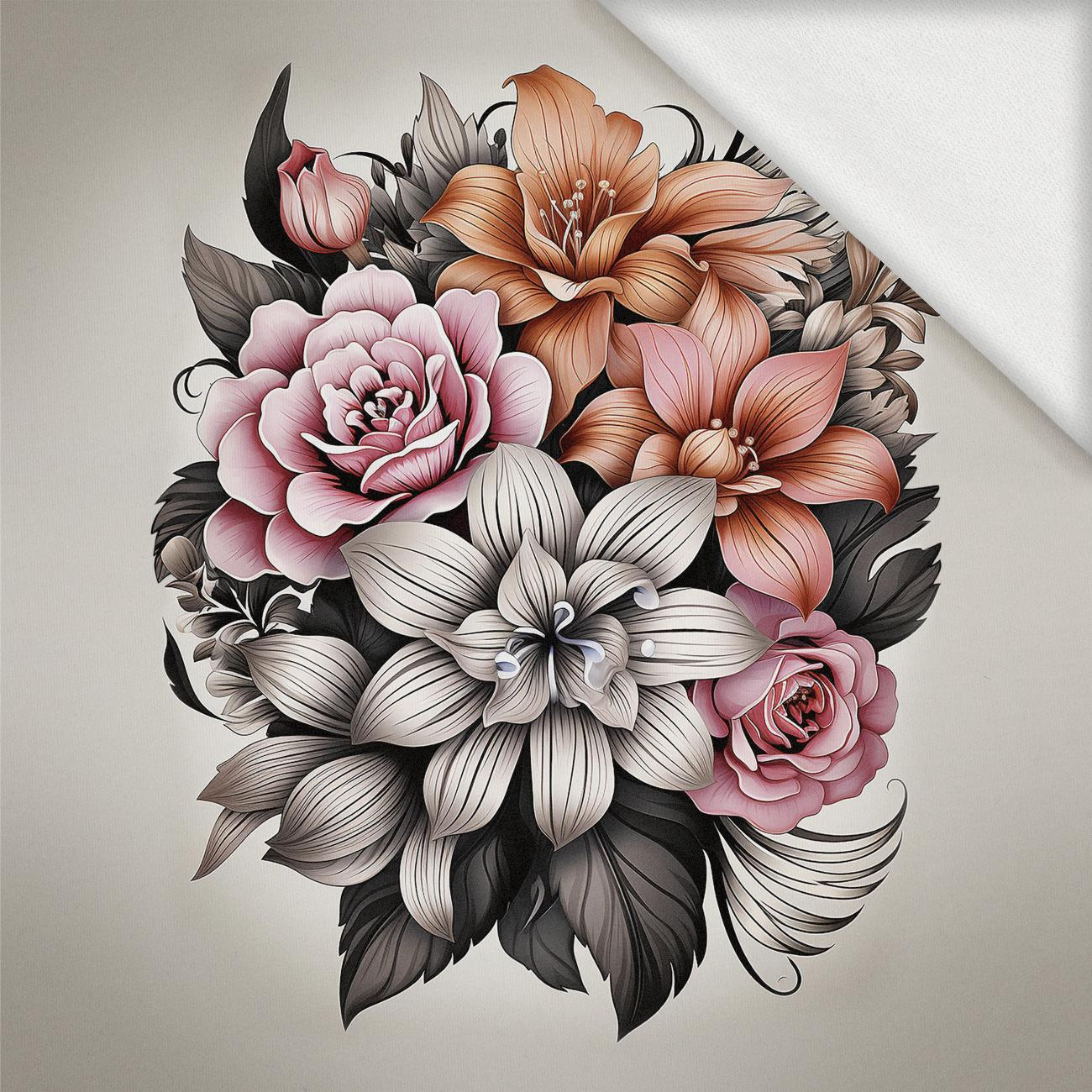 BOUQUET OF FLOWERS WZ.10 - Panel (75cm x 80cm) Sommersweat