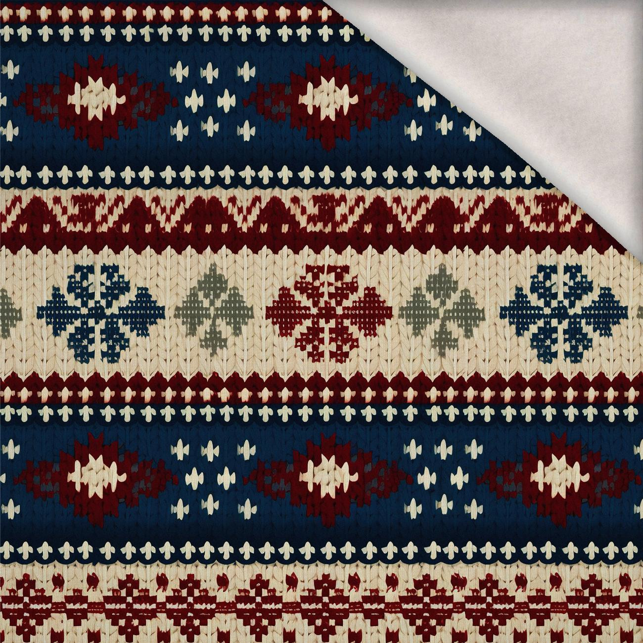 CHRISTMAS SWEATER wz.10 - Wintersweat angeraut mit Elastan ITY CHRISTMAS SWEATER wz.10 - Wintersweat angeraut mit Elastan ITY