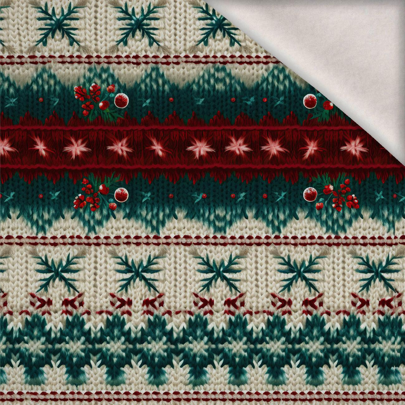 CHRISTMAS SWEATER wz.12 - Wintersweat angeraut mit Elastan ITY CHRISTMAS SWEATER wz.12 - Wintersweat angeraut mit Elastan ITY