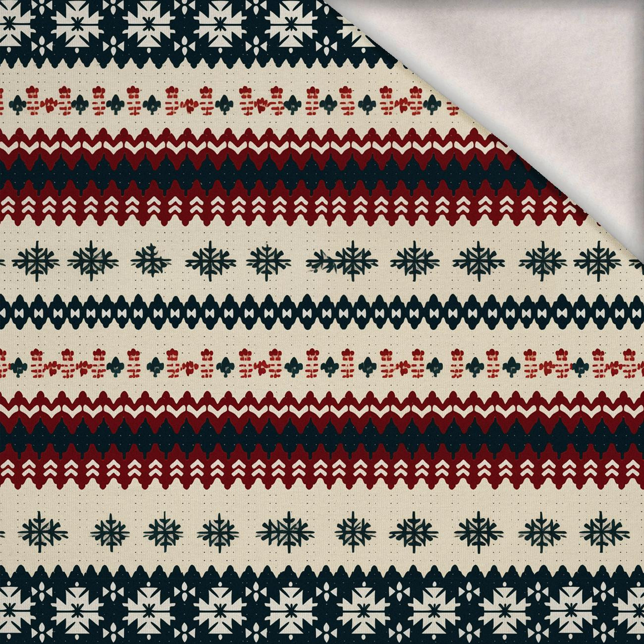 CHRISTMAS SWEATER wz.1 - Wintersweat angeraut mit Elastan ITY CHRISTMAS SWEATER wz.1 - Wintersweat angeraut mit Elastan ITY