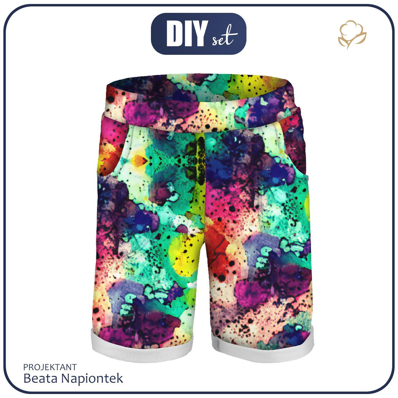 KURZE KINDERHOSE (RIO) - ABSTRAKTION Ms. 9 - Sommersweat