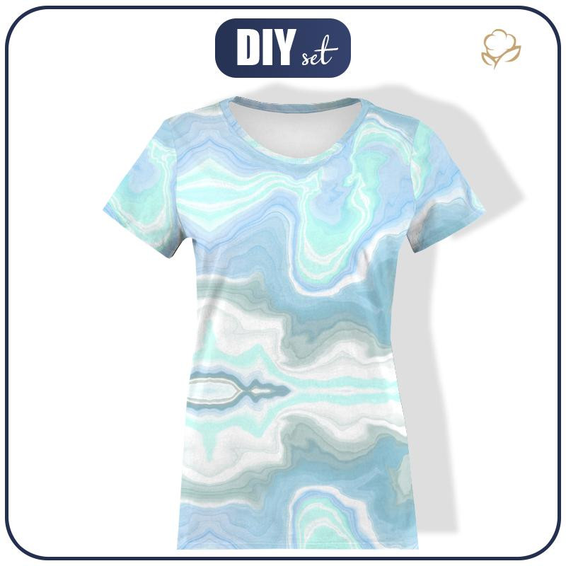 DAMEN T-SHIRT - AQUARELL Ms. 6 - Single Jersey