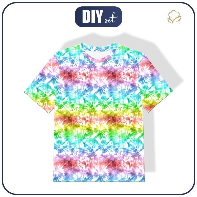 KINDER T-SHIRT- BATIK  Ms. 1 / regenboge - Single Jersey