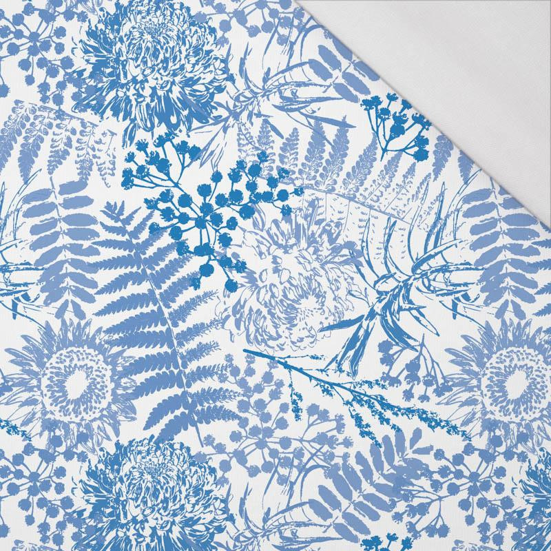 BLAU FARNBLÜTEN (CLASSIC BLUE) - bio single jerset mit Elastan  Sommersweat