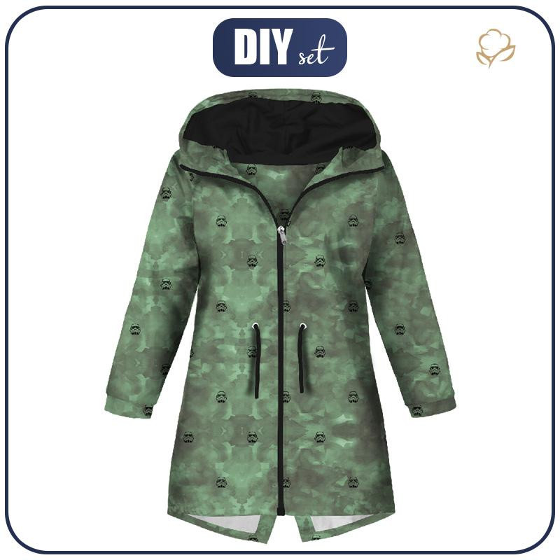 KINDERPARKA (ARIEL) - SPINNENNETZ  / eco melange - Nähset